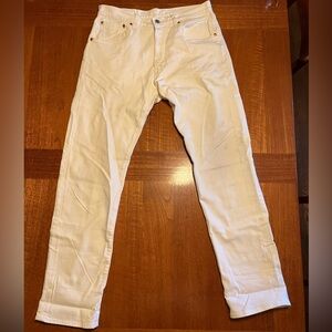 Levi's 501 White Straight Jeans [90’s re-issue]